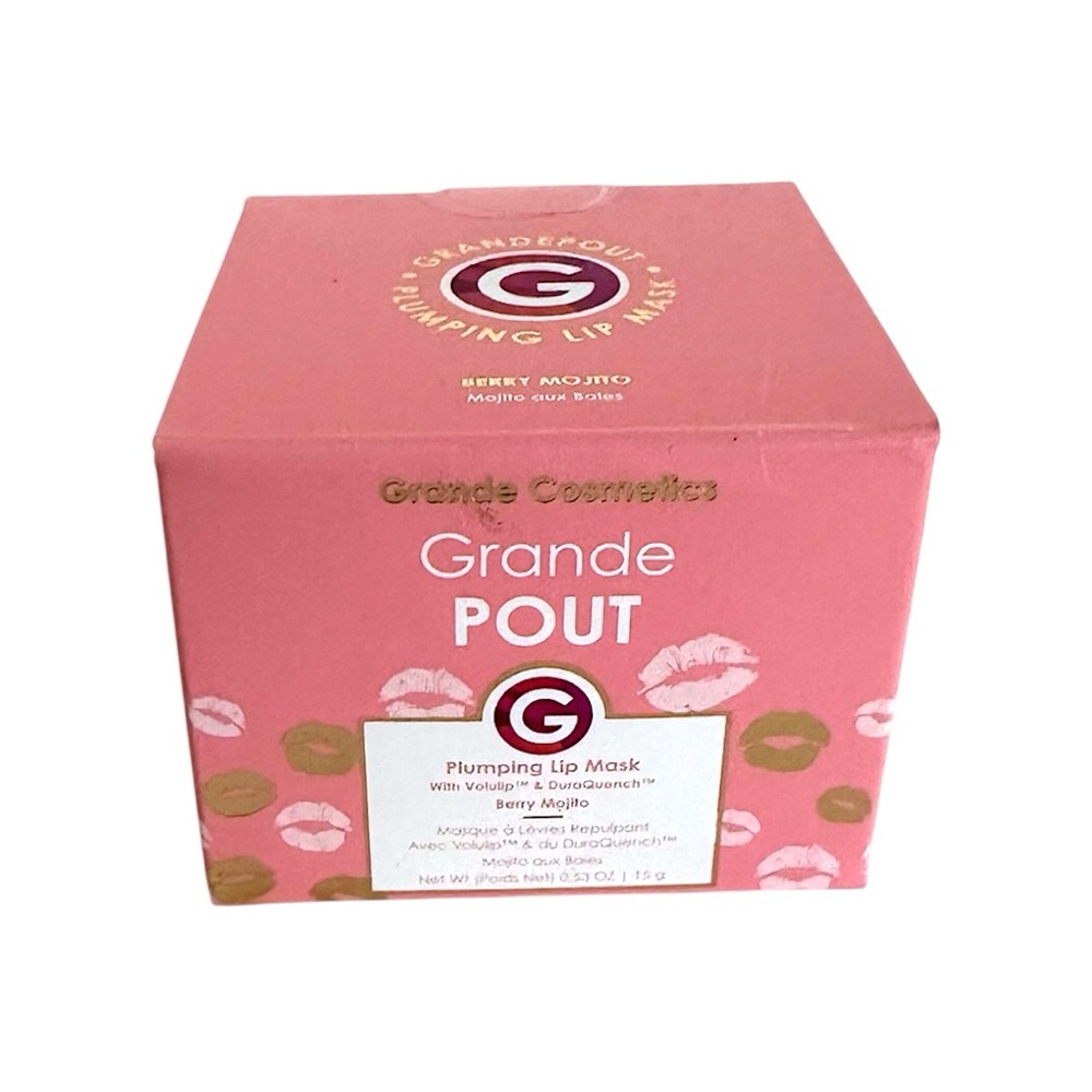 NIB Grande Cosmetics GrandePout Plumping Lip Mask in Berry Mojito